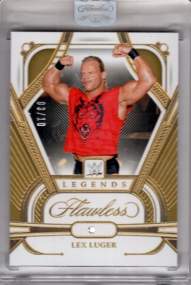 2024 Panini WWE Flawless LEX LUGER #76 Legends 03/10 Encased DIAMOND GEM CARD - Image 1 of 1