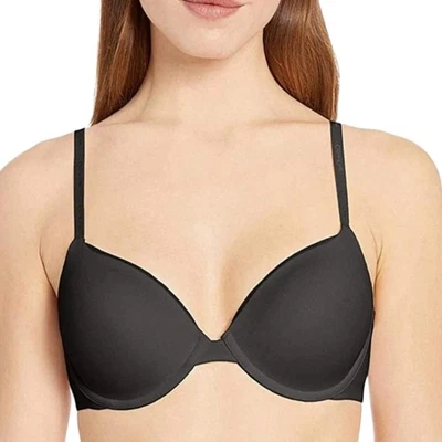 Calvin Klein Constant Convertible Strap Lightly Lined Demi Bra Black Size 32D CK - Image 1 of 4