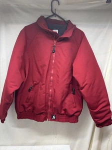 Carhartt Vintage 90s J72 Red Bomber Jacket Men's Large Full Zip Fleece Lined - Picture 1 of 5