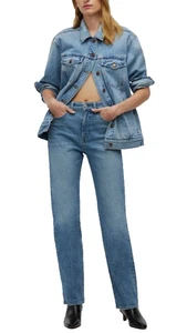 Neu Madewell The 90s Straight Leg Damen Jeans High Rise Rondell blau 30 x 31 - Bild 1 von 12