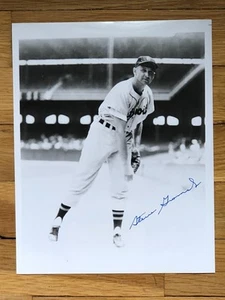 STEVE GROMEK SIGNIERT 8X10 S/W TIGER FOTO CLEVELAND INDIANER 1948 WS CHAMPIONS - Bild 1 von 4
