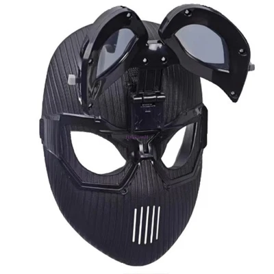 Máscara eléctrica de ojos móviles Spider-Man Miles Morales Cosplay utilería de Halloween nueva Foto 1 de 4