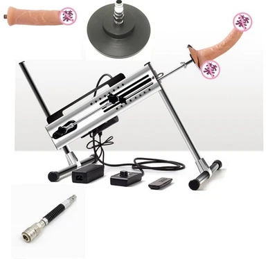 Automatic Thrusting Sex Machine Dual-Sided w/Attachment Sex Toy for Vaginal Anal - Image 1 of 4