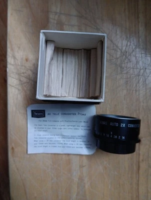 Sears Auto 2X Tele Converter Lens for Sears SLR Cameras #7342 - Image 1 of 4