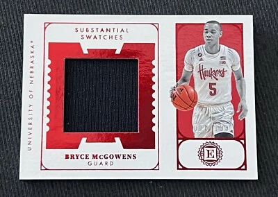 BRYCE McGOWENS 2022 Chronicles Draft Picks Substantial SWATCHES RED ENCASED /199 - Image 1 of 4