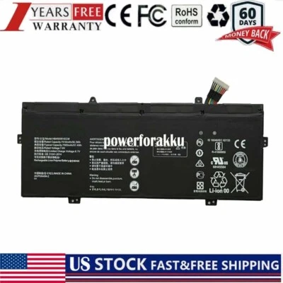 Bateria 7410mAh HB4593R1ECW para HUAWEI Matebook X Pro KLV/MACH-W19 VLT-W60/50 - Imagem 1 de 4