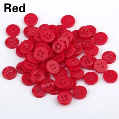 1000pcs Small Resin Round Button Four Holes Apparel Sewing Accessories DIY Multi - Image 1 of 4