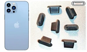 7stk Ladebuchse Staub Schutz Stecker Stöpsel Silikon für iPhone 13 Mini Pro Max - Afbeelding 1 van 1
