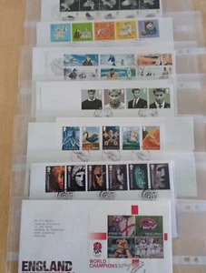 2003 Year Set 13 First Day Covers Royal Mail Addressed Special HandStamped - Picture 1 of 4