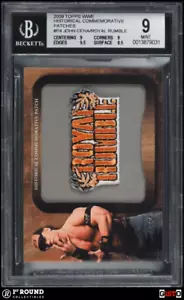 John Cena BGS 9: 2009 Topps WWE Historical Patches (Royal Rumble) Gisto POP 1 - Picture 1 of 3