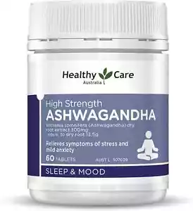 Healthy Care High Strength Ashwagandha 60 Tablets Relieves Symptoms of Stress - Picture 1 of 6