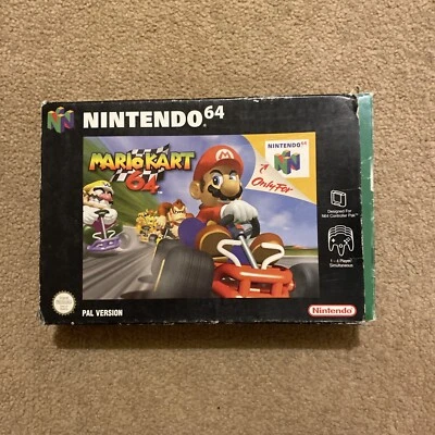 Mario Kart 64 game, boxed complete with manual  - Image 1 of 4