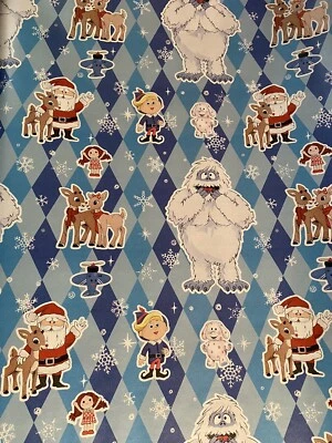 RUDOLPH THE RED NOSED REINDEER Christmas Wrapping Paper 50 Sq Ft Misfit Toys - Image 1 of 4