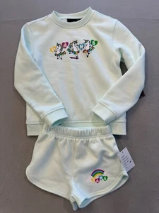 Vans Sweat Suit Girl's Size 5T New Chasse Rainbow Unicorn Outfit Set - Picture 1 of 6