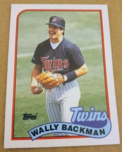 1989 Topps Traded WALLY BACKMAN Baseball Card #5T. MINNESOTA TWINS - Picture 1 of 2