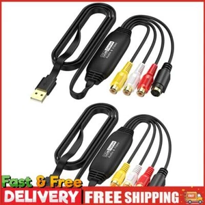 USB Video Capture Card VHS VCR TV DVD USB To AV Video Capture Adapter for  PC - Bild 1 von 13