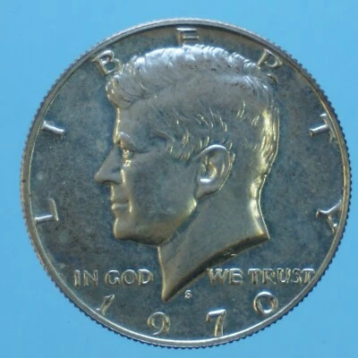 AMERICA 1/2 DOLLARO 1970 KENNEDY ARGENTO SILVER MONETA NUMISMATICA CURRENCY - Immagine 1 di 2