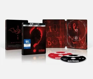 THE BATMAN 4K UHD + Special Ft Bluray (No digital) Best Buy Steelbook SOLD OUT - Picture 1 of 1