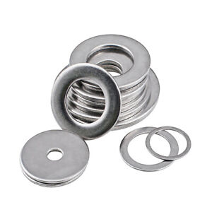 M1.6-M30 Metric Flat Washer Gasket Metal Ring Shim Pads - A2 304 Stainless Steel