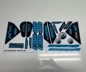 CAN-AM RENEGADE 1000R EFI XXC CUSTOM LAMINATED DECALS OFFROAD - Picture 1 of 6