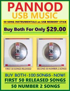 (2) 50 SONG INSTRUMENTALS - FIRST RELEASE + 50 NUMBER 2 *PANNOD USB* (MUSIC MIX)