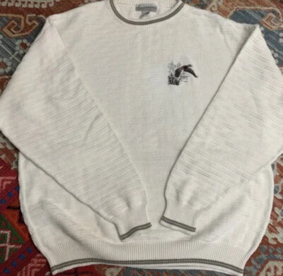 Vintage Sweater Duck Hunting 90s Embroidered Mens  XLT - Image 1 of 4