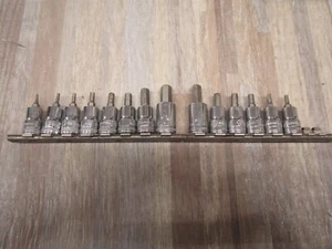 14 PIECE PC Gearwrench 80414---80431 3/8" Drive Metric Hex Bit Socket SET NICE - Bild 1 von 9