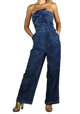 Mono Vaquero Azul Mujer Sin Mangas Eine Bandeau- Mit Lasso Nuevo 4193 - Bild 1 von 4