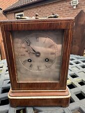 Antique Carriage Clock French Marquetry Inlaid Clock Signed Laine A Paris