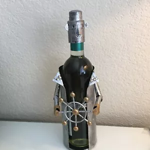 Berkeley Designs Portabottiglie vino caddy capitano vela metallo vino caddy scultura - Foto 1 di 10