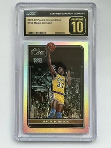 2021-22 Panini One and One Magic Johnson Base Holo Silver /99 CGC 10 Pristine - Picture 1 of 2