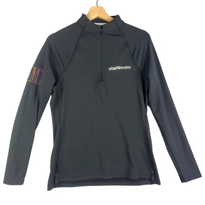 Peter Millar Women's Essential Perth 1/4 Zip Pullover Shirt UPF 50+ Gray M - Image 1 of 4