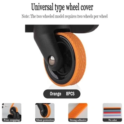 Funda protectora de silicona para ruedas de equipaje Foto 1 de 4