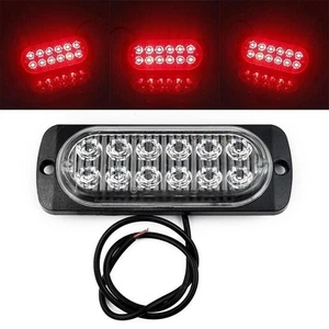 High intensity 2X Rear Red Fog Light 12 LEDs 12V~24V for Truck Car Van Bus - Picture 1 of 12