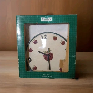 VTG AppleJack Strawberry Wall Clock 9 In Round Battery Operated Ingleman Designs - Picture 1 of 7