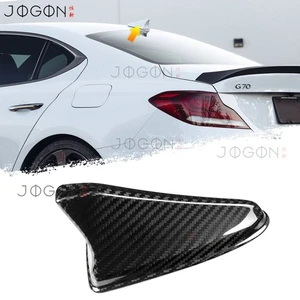 G70 Real Carbon Roof Antenna Shark Cover Radio AM For Genesis G70 IK Sport 2019+ - Picture 1 of 13