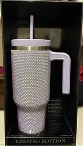 New Hydrapeak Limited Edition Rhinestone Rare Bling Purple Tumbler 40oz - Picture 1 of 8