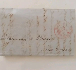 A51# 1847 Stampless Cover / Commercial Merchant List - Picture 1 of 5