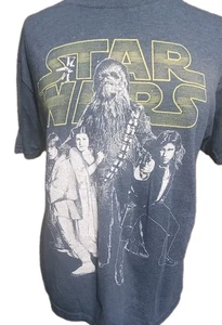 Star Wars Graphic Print Gray Short Sleeve T-Shirt Mens Size Medium  - Picture 1 of 5