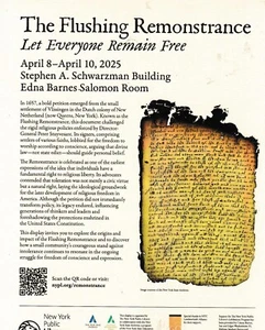 Flushing Remonstrance Exhibit New York Public Library 2025 - Picture 1 of 2