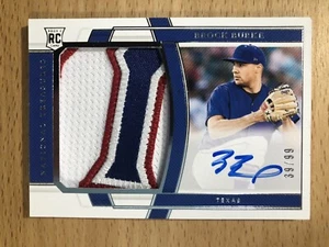 Brock Burke 2020 National Treasures RPA Rookie Auto Jersey Logo Patch 39/99 - Picture 1 of 1
