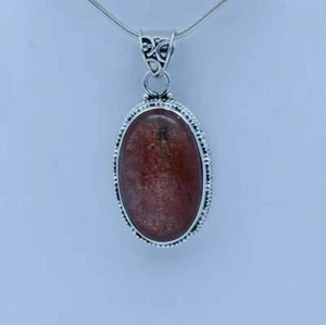 Sunstone Pendant - Height: 1 Length: .75 - Picture 1 of 2