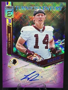 Trey Quinn 2018 Elite Turn Of The Century PURPLE ROOKIE AUTO /49 #TC-TQ Redskins - Bild 1 von 3
