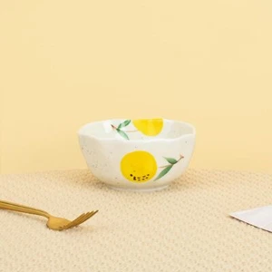 Ceramic Cereal Bowl Cute Fruit Pattern Kitchen Bowls for Cereal Salad Pasta S... - Picture 1 of 9