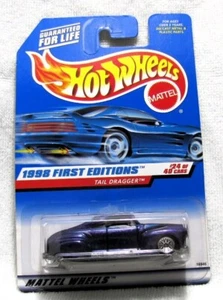 HOT WHEELS 1998 FIRST EDITIONS TAIL DRAGGER PURPLE LOWRIDER 24/40 - Picture 1 of 3