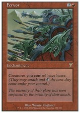Fervor X (1) Seventh Edition MTG Excellent/Near Mint (RG) 4RCards