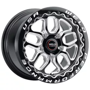 Weld Racing 15x10 Laguna Bead Lock 5x120 ET46 BS7.25 Gloss BLK MIL DIA 78.1 - Picture 1 of 6