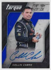 2016 Panini Torque Driver Scripts Blue Collin Cabre Auto 37/60 #DS-CA