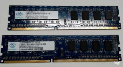 Nanya 4GB(2x2GB) NT2GC64B88B0NF-CG DDR3-1333MHz PC3-10600U - Image 1 of 2