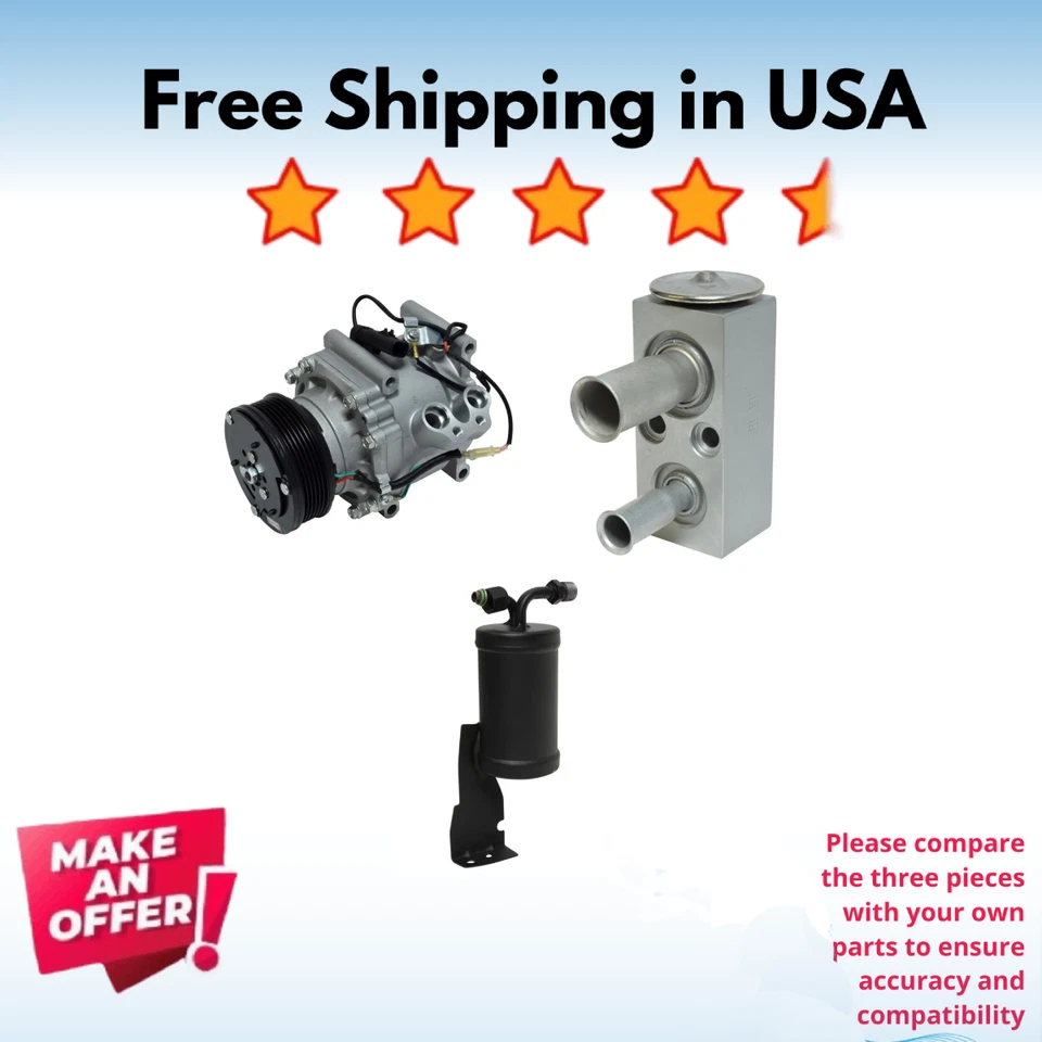 Kit Compresor A/C Fit Chrysler Cirrus 1995-1999, Dodge Stratus 1995-2000 Foto 1 de 4